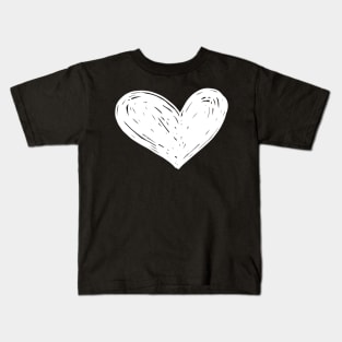 heart (black) Kids T-Shirt